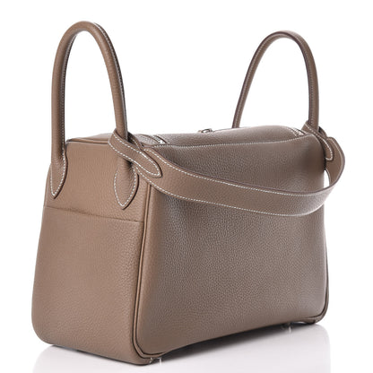 Hermes Taurillon Clemence Lindy 30 Etoupe 3 of 13