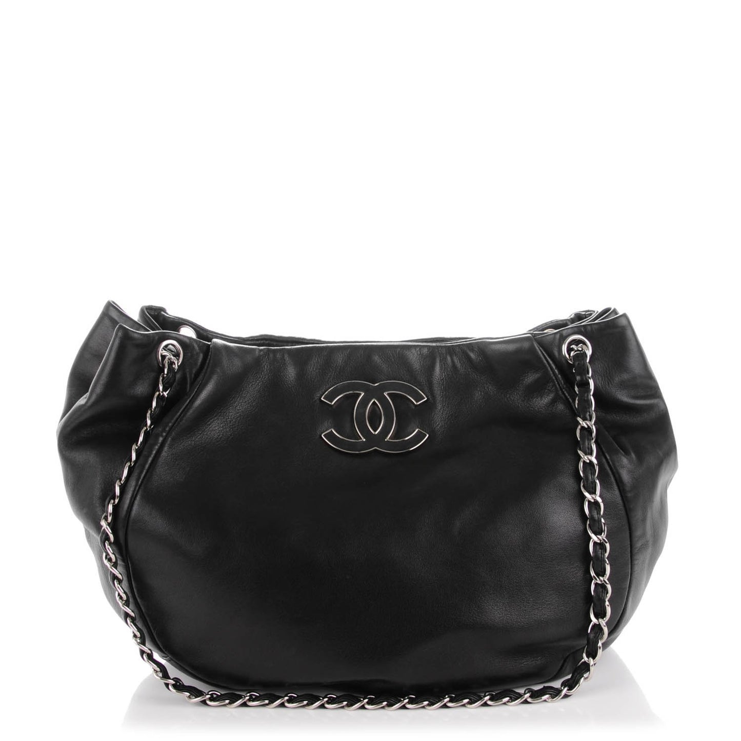 Lambskin Sensual Hobo Black