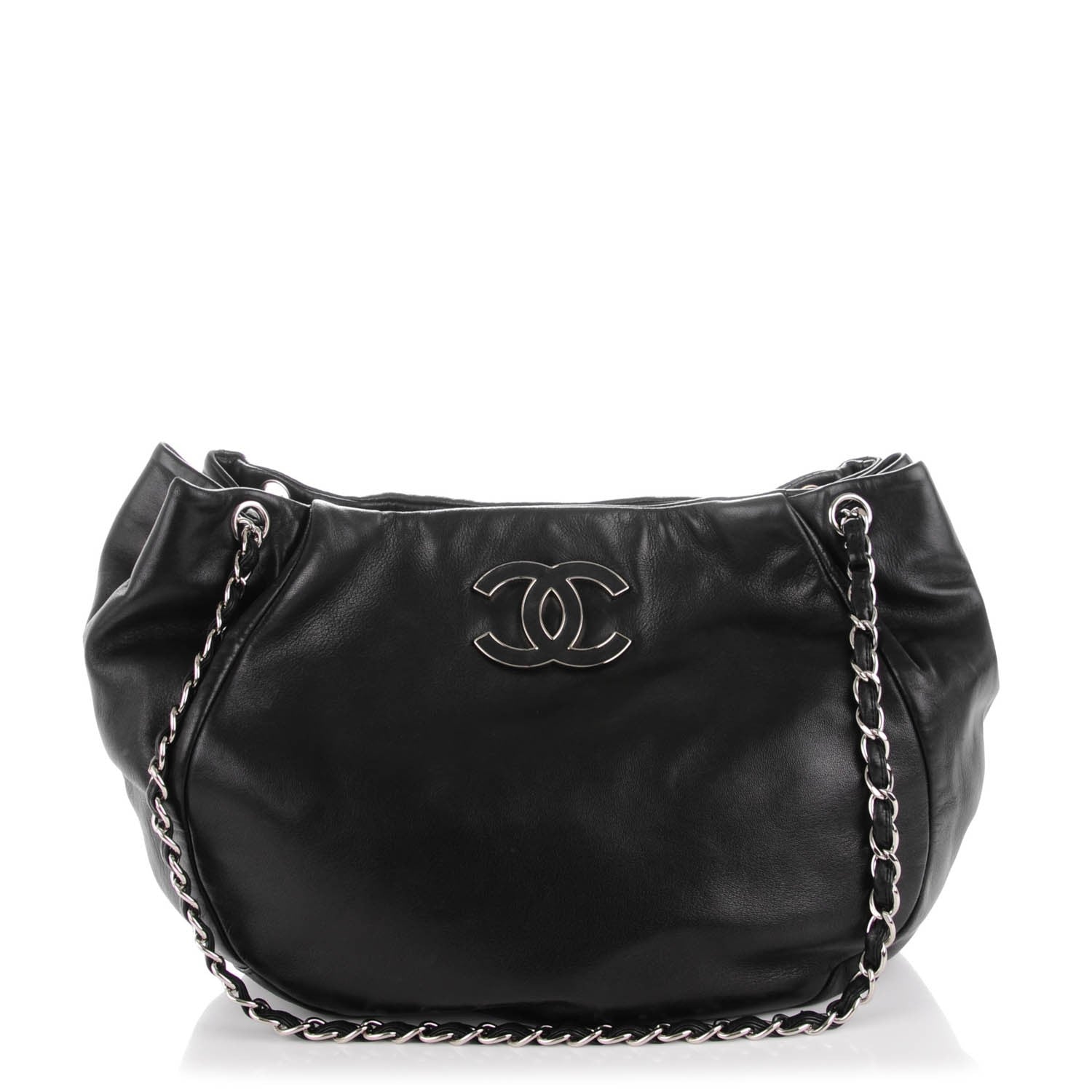 Chanel Lambskin Sensual Hobo Black 1 of 11