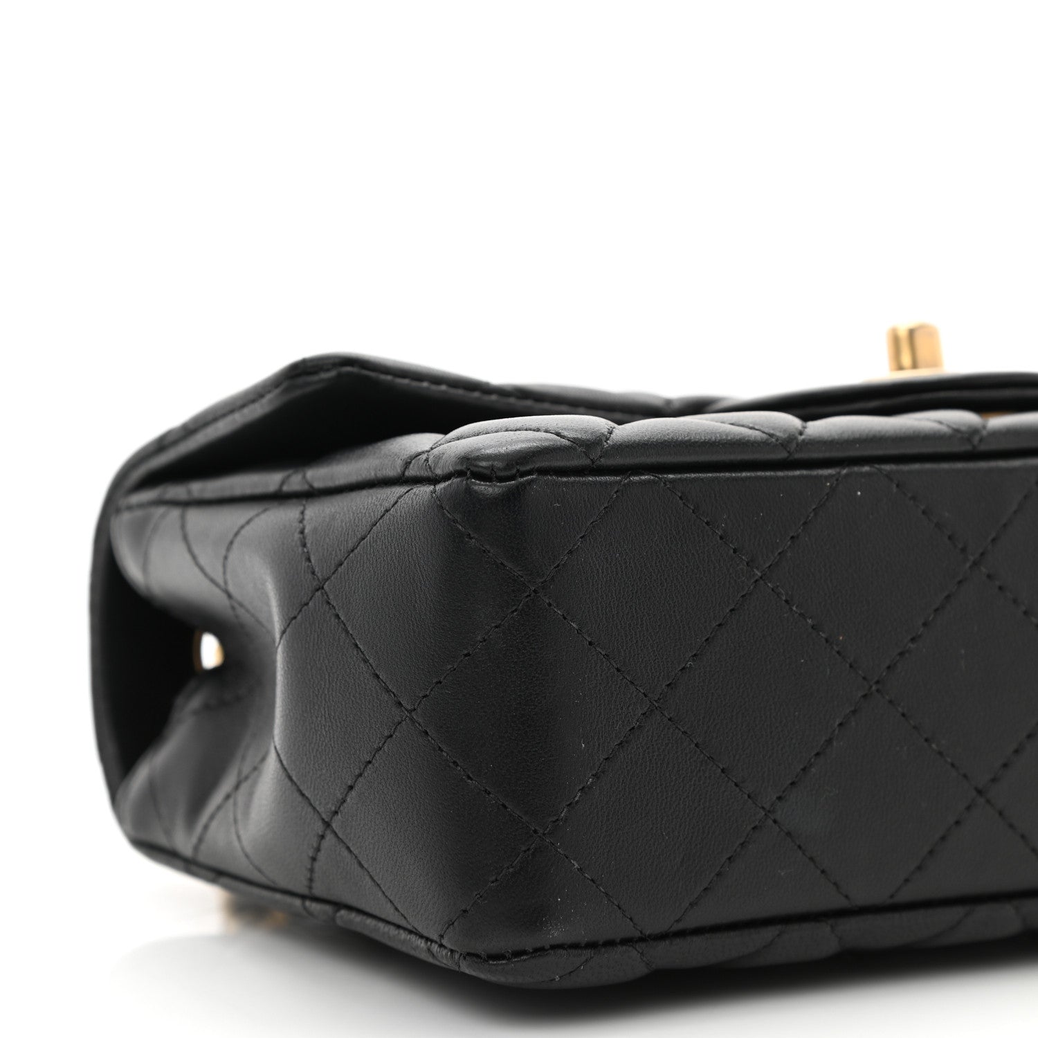 Chanel Lambskin Quilted Mini Rectangular Flap Black 9 of 11