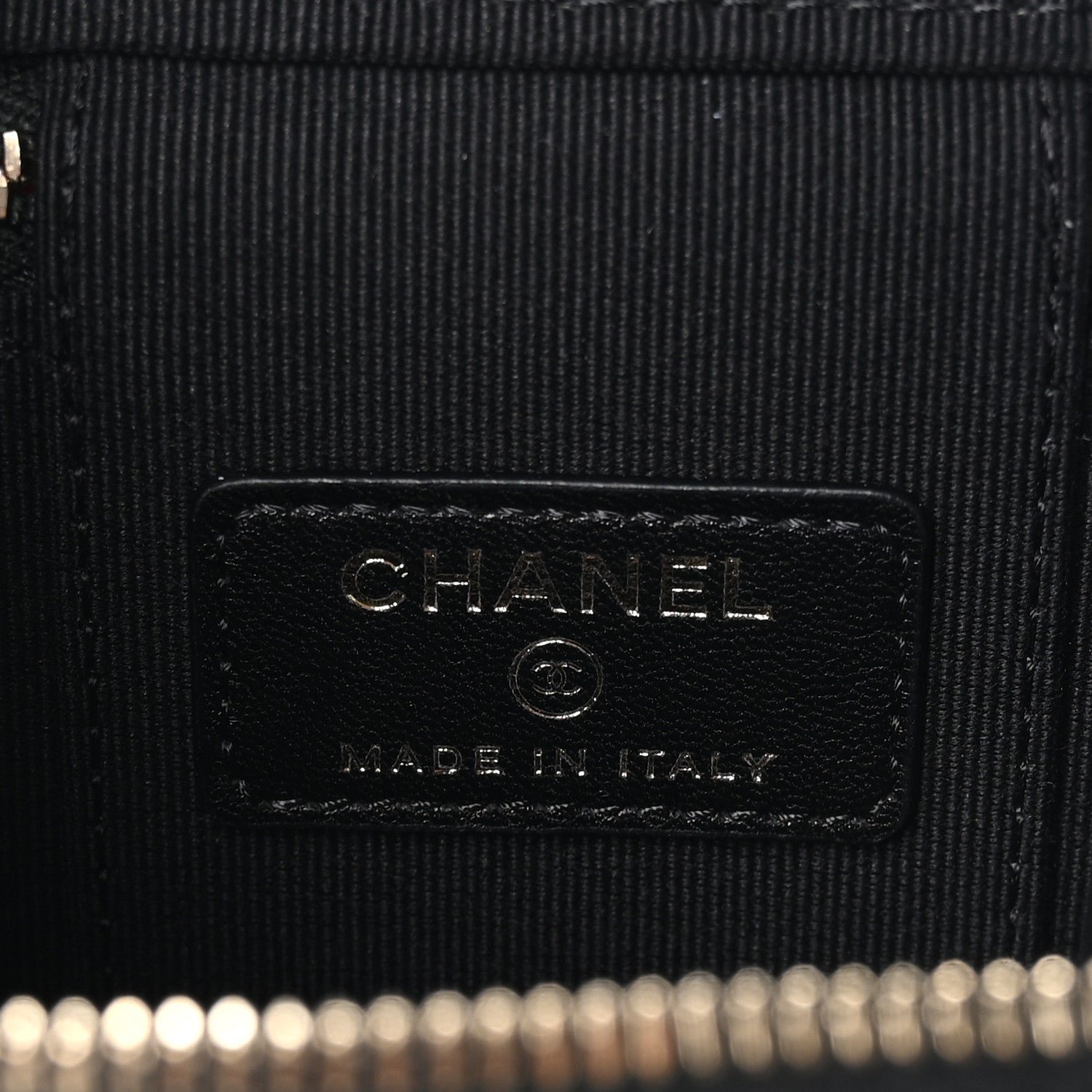 Chanel Lambskin Quilted Top Handle Mini Vanity Case With Chain Black 7 of 11