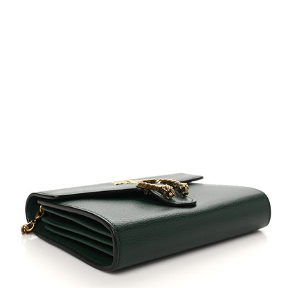 Gucci Calfskin Garden Dionysus Chain Wallet Emerald 4 of 11