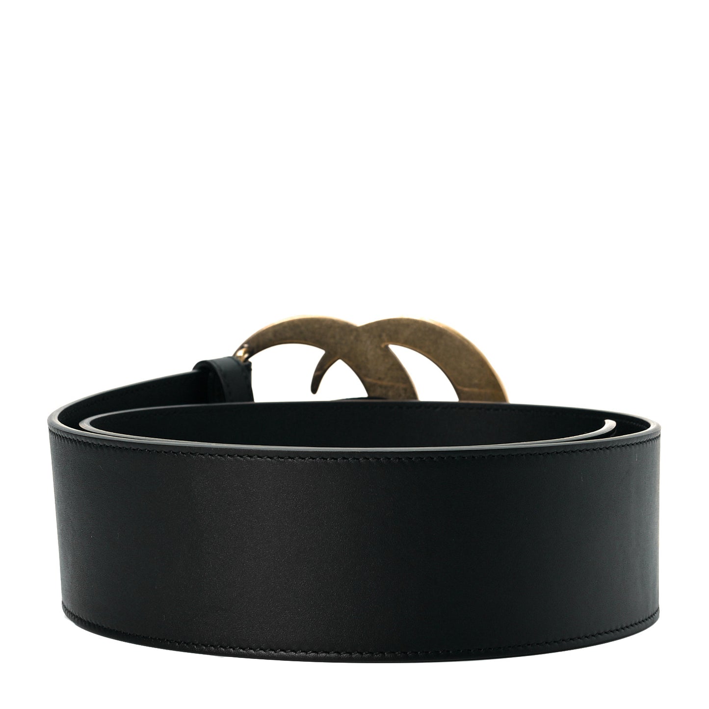 Calfskin Crystal Double G 55mm Belt 80 32 Black