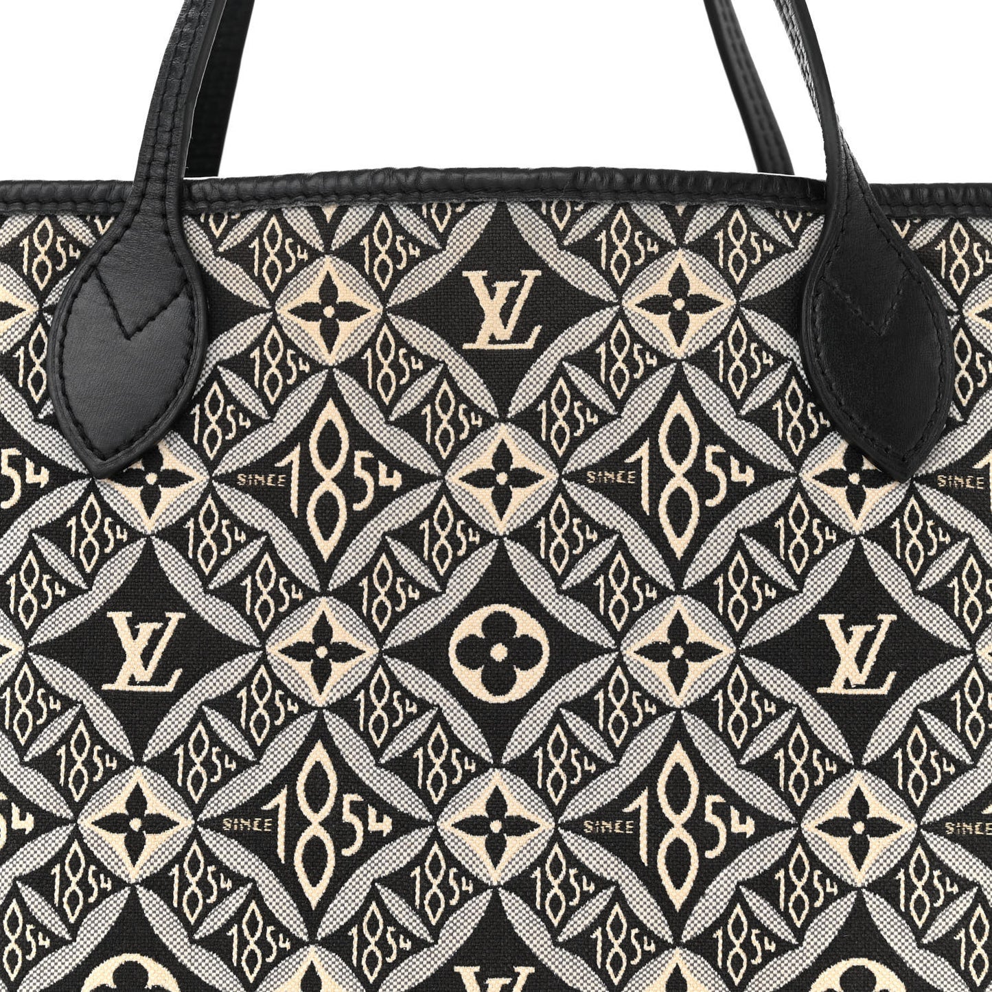 LOUIS VUITTON Jacquard Since 1854 Neverfull MM Grey