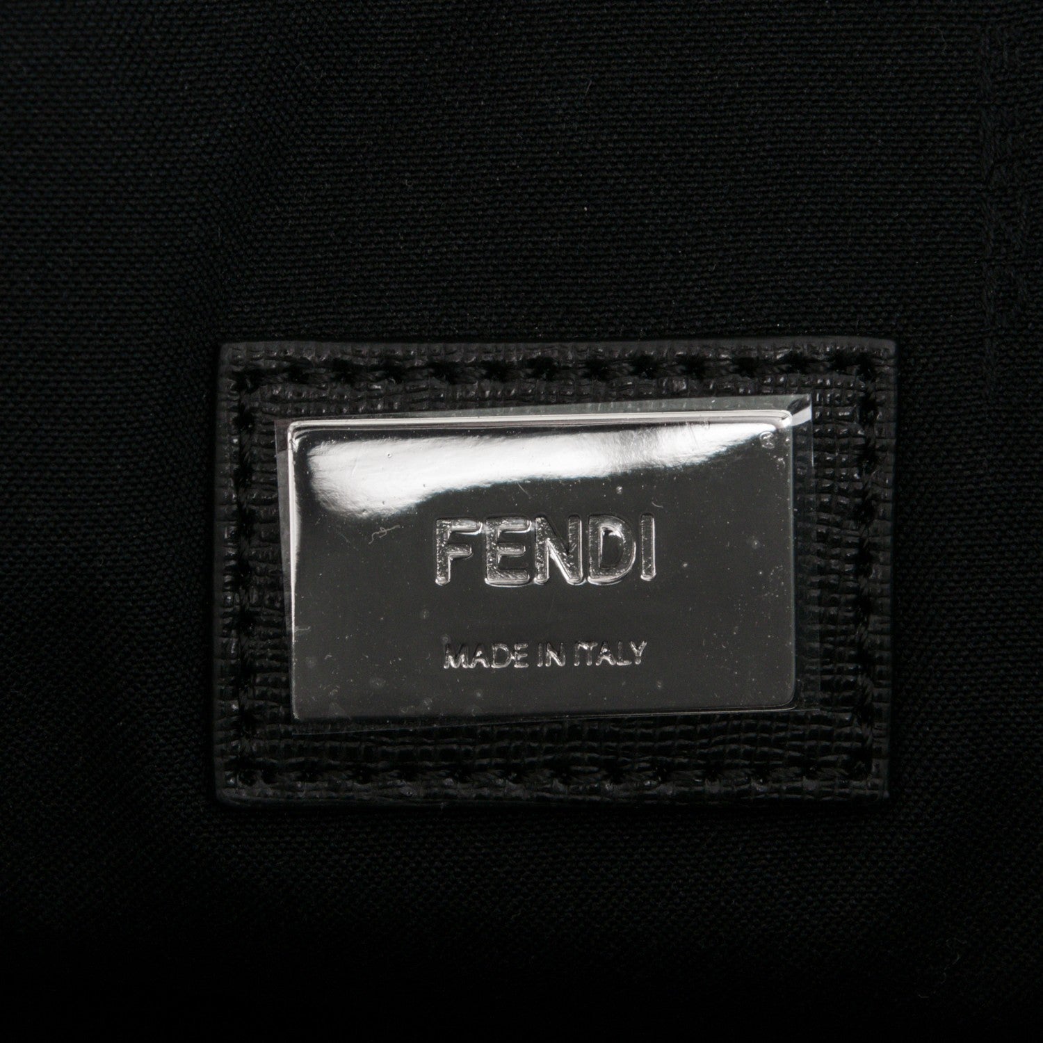 Fendi Vitello Elite Cuoio Monster Buggies Medium Roll Tote Lollypop Black 6 of 7