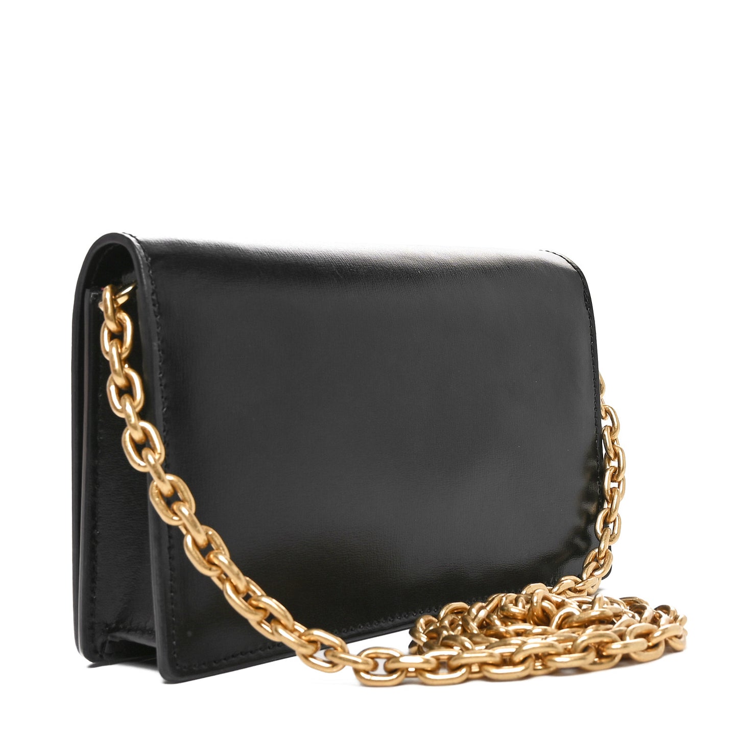 Calfskin Jitney 0.5 Shoulder Bag Black