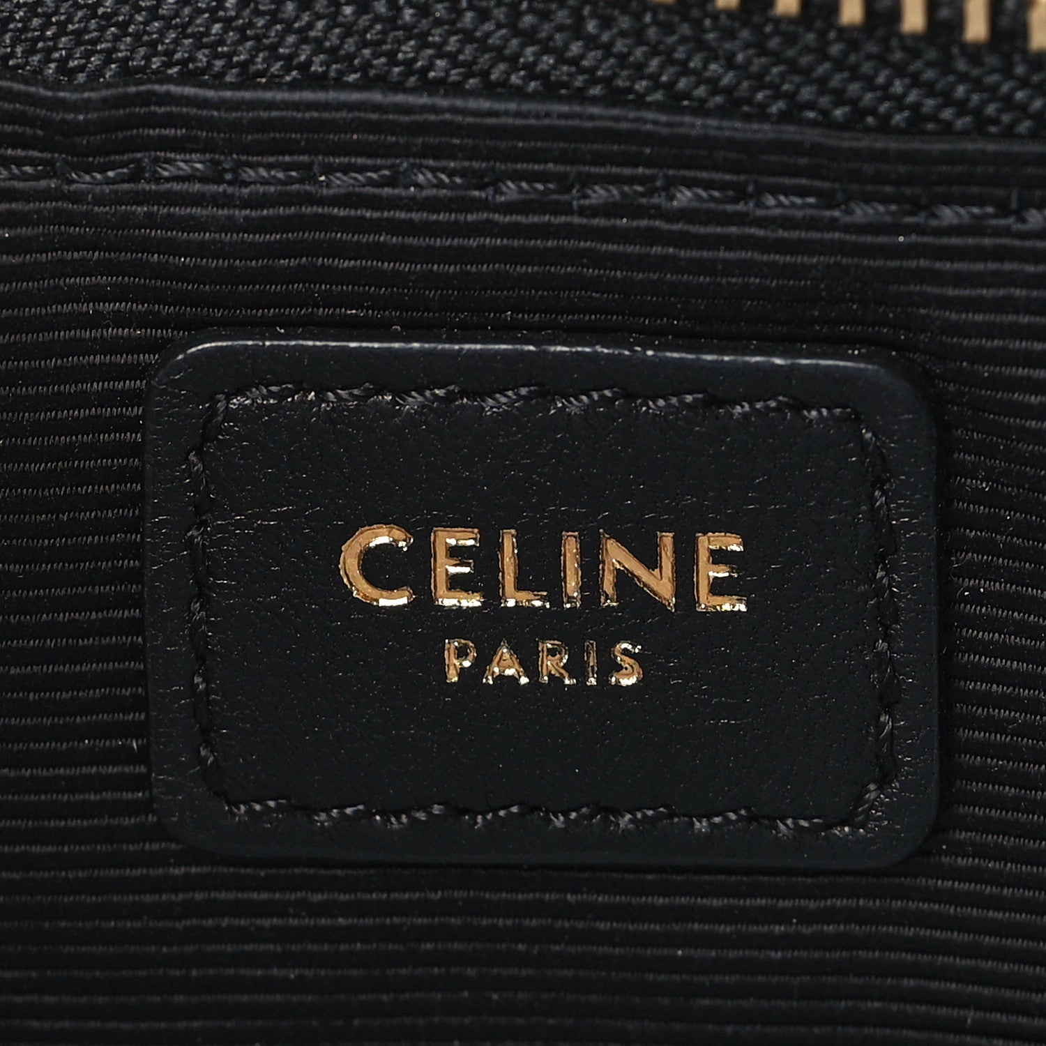 Celine Sequin Small Trio Crossbody Bag Black 7 of 9