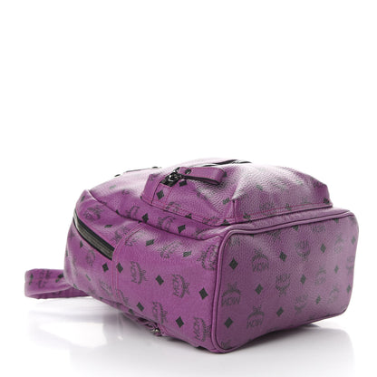 MCM Visetos Small Sprinkle Stud Stark Backpack Purple 3 of 7