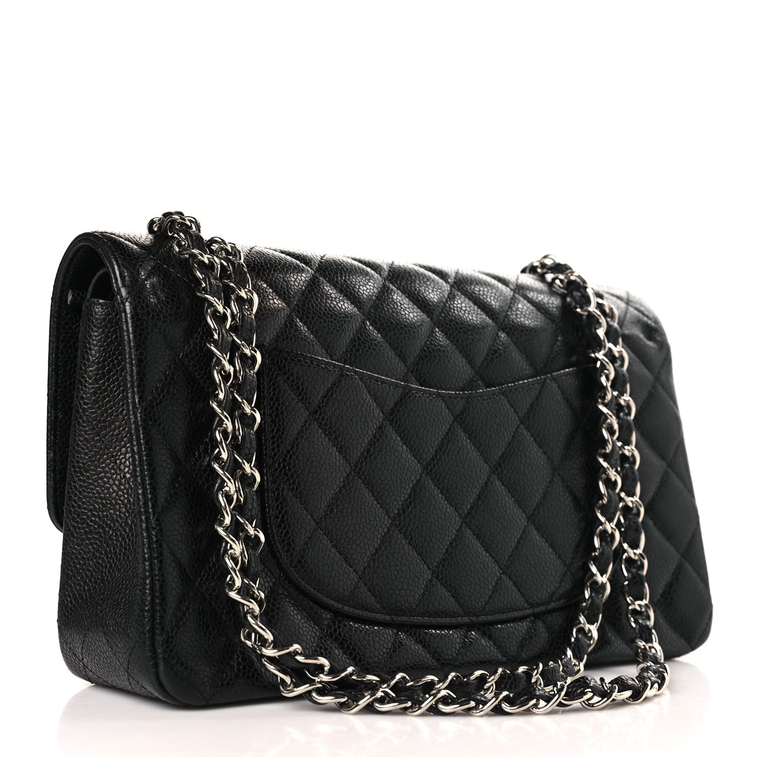 Chanel Caviar Quilted Medium Double Flap Black 3 of 9