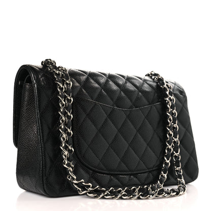 Chanel Caviar Quilted Medium Double Flap Black 3 of 9