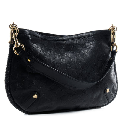 Gucci Guccissima Britt Medium Shoulder Bag Black 3 of 7