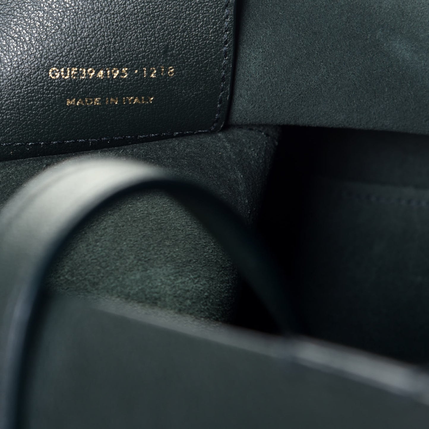 Calfskin Large Shopping Tote Dark Green