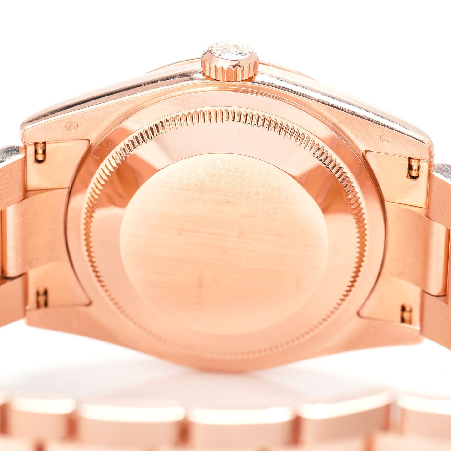 18K Everose Gold 36mm Oyster Perpetual Day-Date Watch Sundust Roman 118205