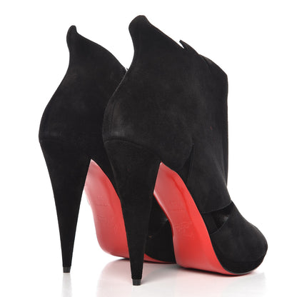 Christian Louboutin Veau Velours Belfeconica 120 Booties 39 Black 4 of 8
