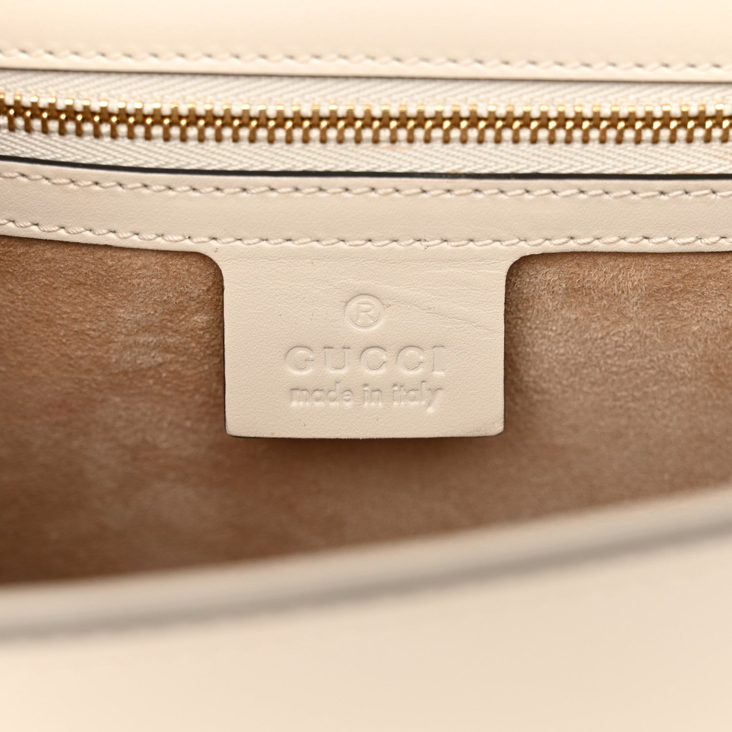 Gucci Calfskin Small Sylvie Shoulder Bag Off White 6 of 12