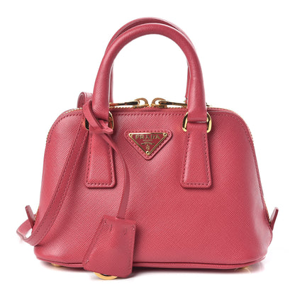Prada Saffiano Lux Mini Promenade Tote Peonia 1 of 10