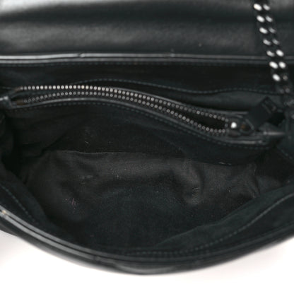 Saint Laurent Calfskin Y Quilted Monogram Monochrome Small Loulou Chain Satchel Black 5 of 12