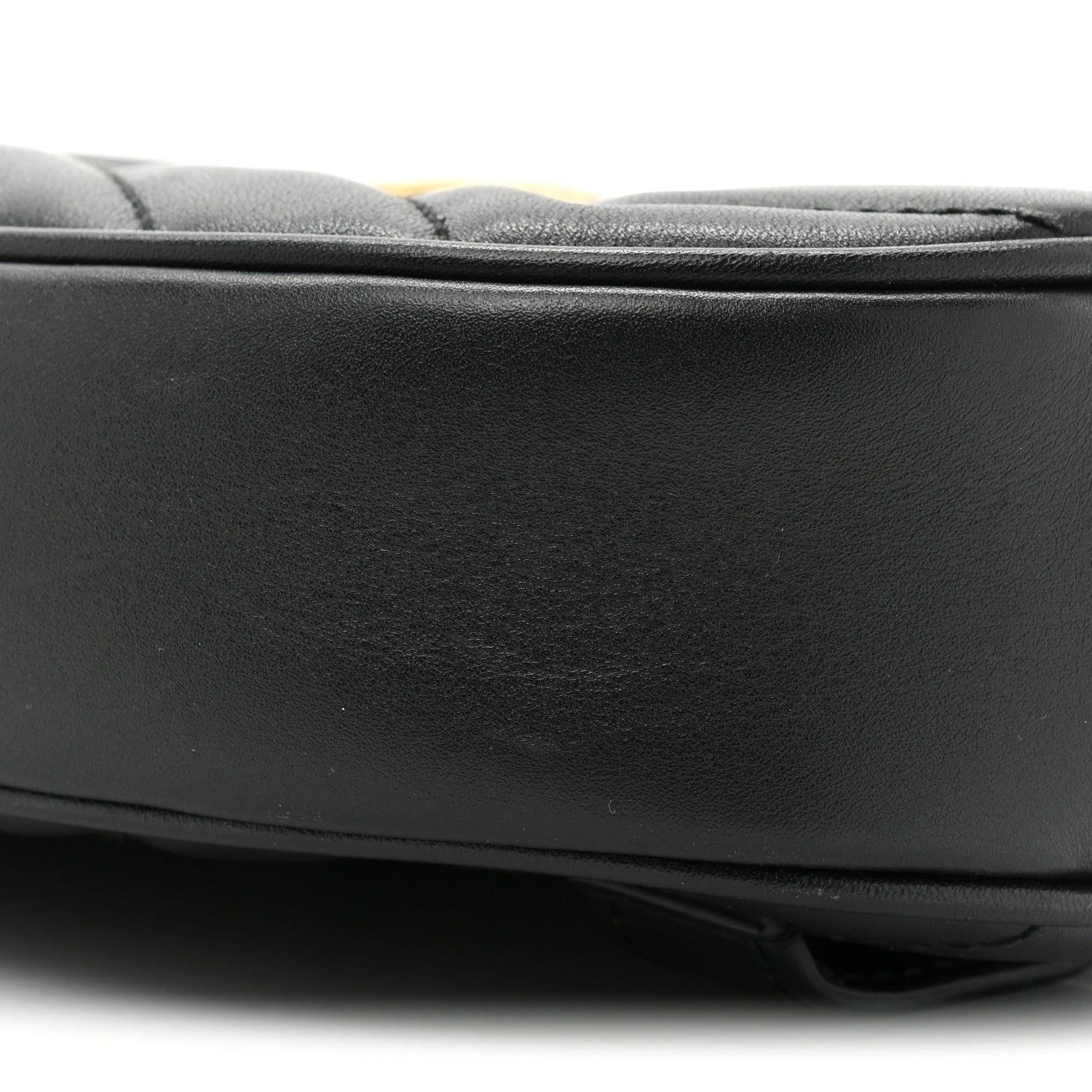 Gucci Calfskin Matelasse GG Marmont Belt Bag 95 38 Black 9 of 10