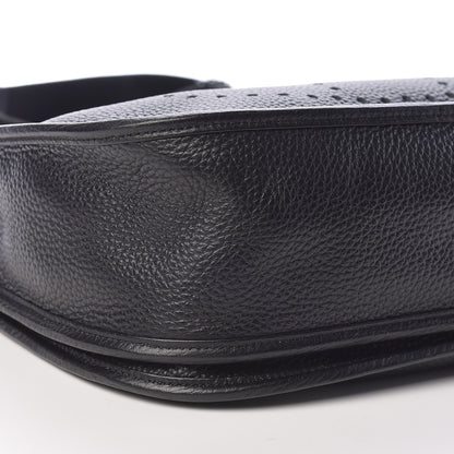 Hermes Taurillon Clemence Evelyne III PM Black 9 of 10
