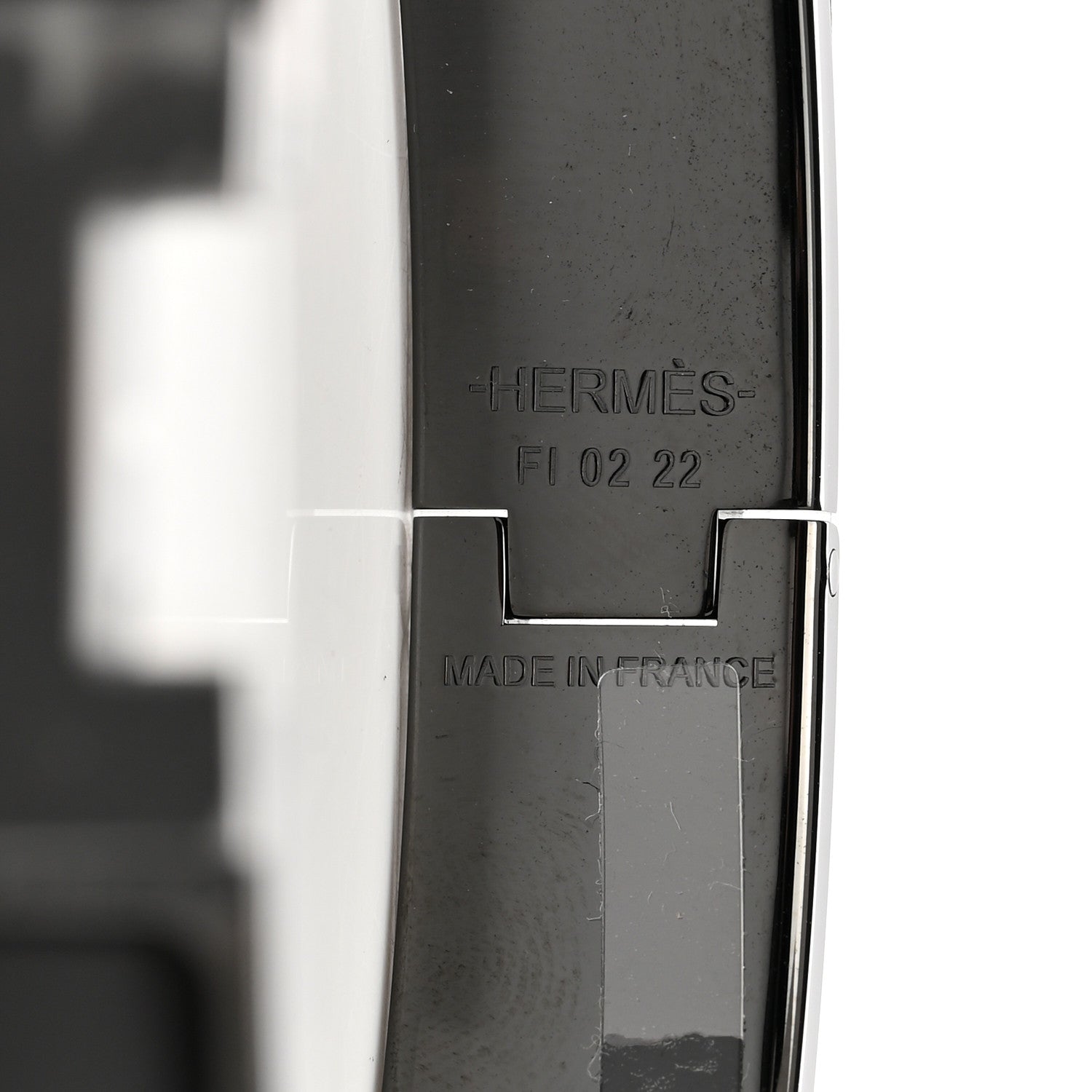 Hermes Matte Enamel Narrow Clic Clac HH Bracelet T3 So Black 4 of 5