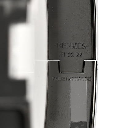 Hermes Matte Enamel Narrow Clic Clac HH Bracelet T3 So Black 4 of 5