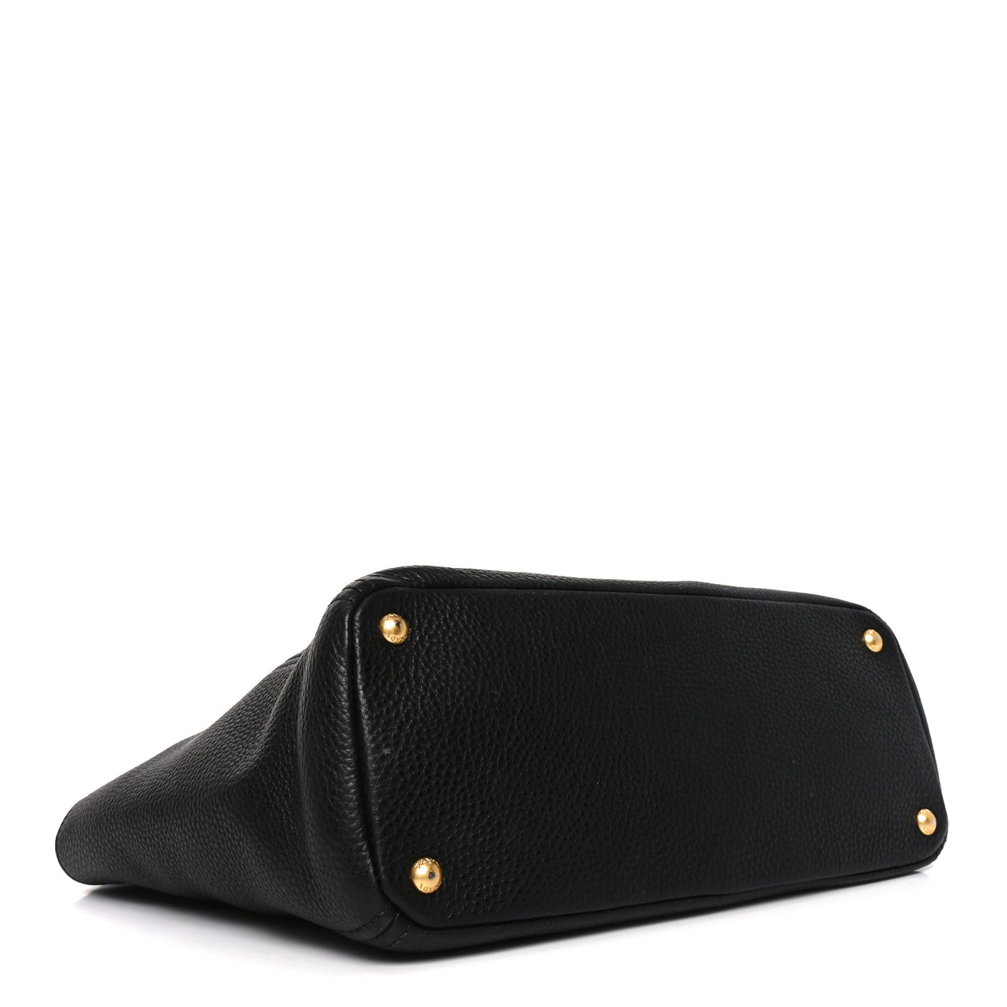 Vitello Daino Side Pocket Tote Black