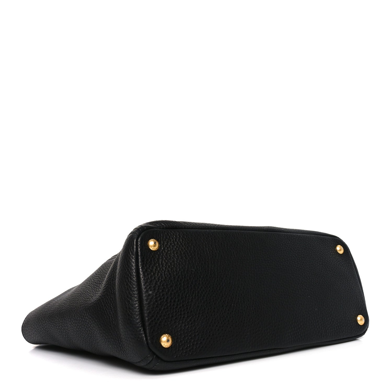 Prada Vitello Daino Side Pocket Tote Black 4 of 9