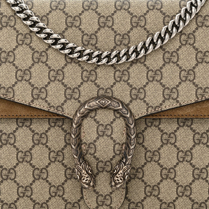 Gucci GG Supreme Monogram Medium Dionysus Shoulder Bag Taupe 8 of 13