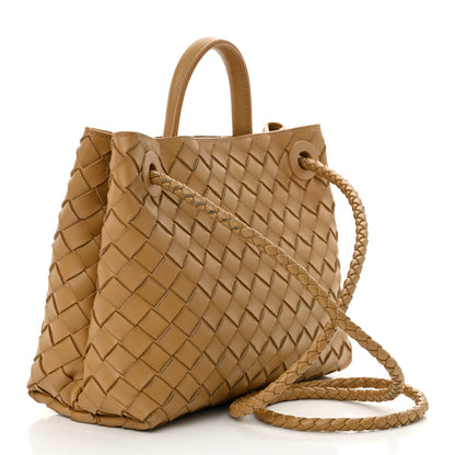 Bottega Veneta Nappa Intrecciato Small Andiamo Shoulder Bag Dark Praline 3 of 10