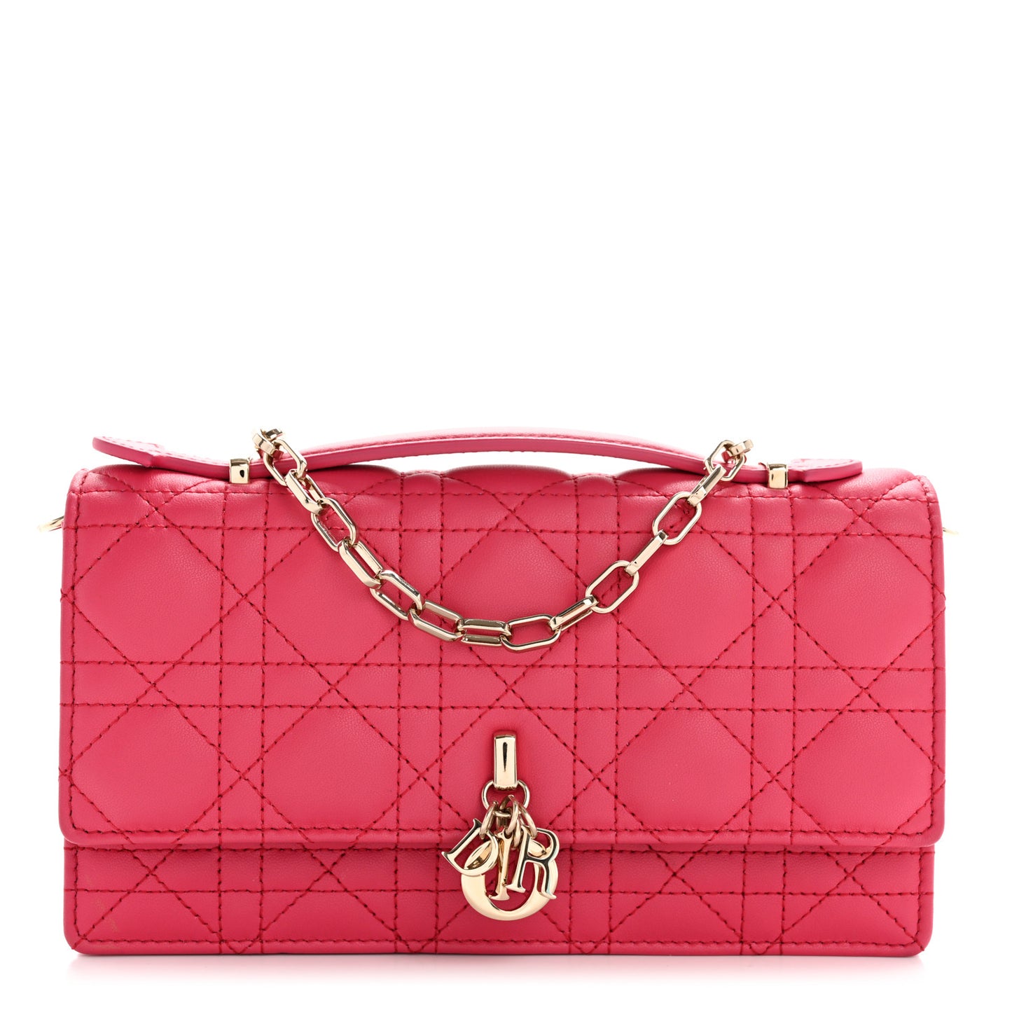 Lambskin Cannage Mini My Dior Bag Passion Pink