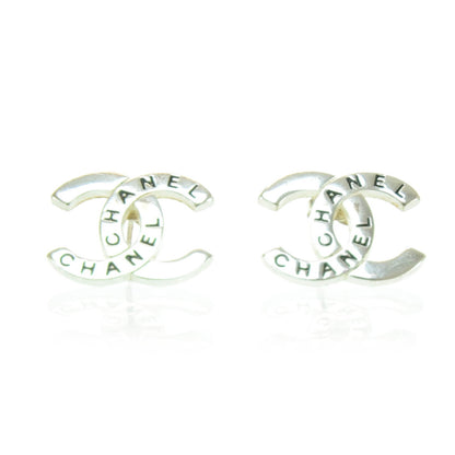 Chanel CC Earrings Silver 1 of 5