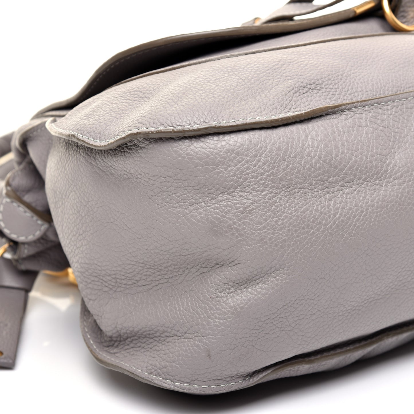 Calfskin Large Marcie Satchel Cashmere Grey