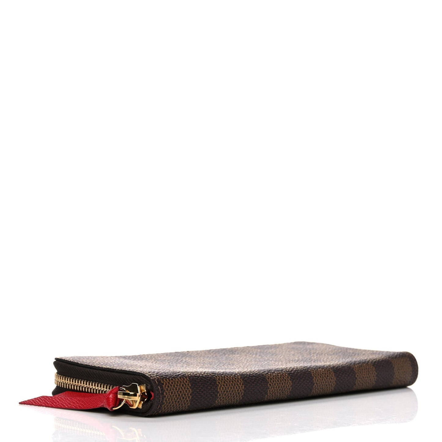Damier Ebene Clemence Wallet Cherry