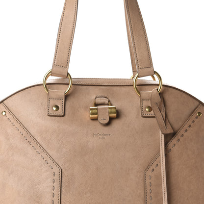 Saint Laurent Calfskin Oversized Muse Beige 9 of 10