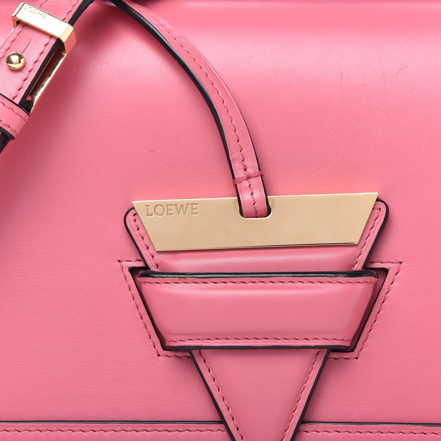 Loewe Calfskin Medium Barcelona Shoulder Bag Pink 9 of 10