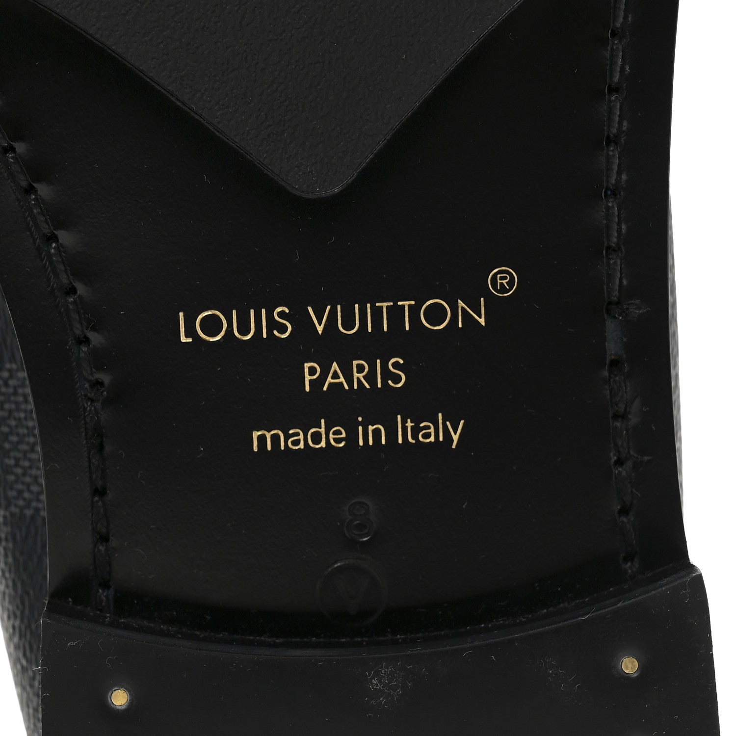 Louis Vuitton Damier Graphite Calfskin Mens Major Loafers 8 7 of 9