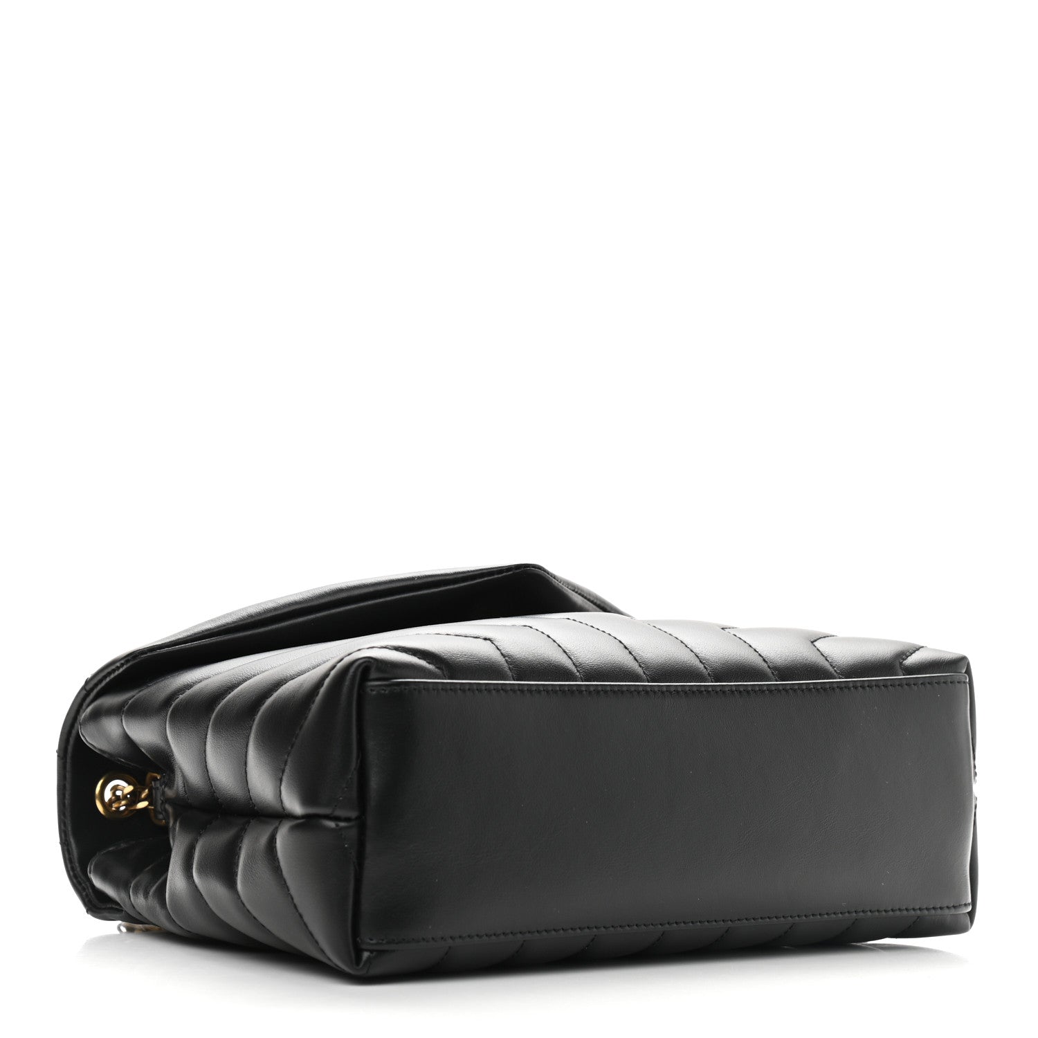 Saint Laurent Calfskin Y Quilted Monogram Small Loulou Chain Satchel Black 4 of 10