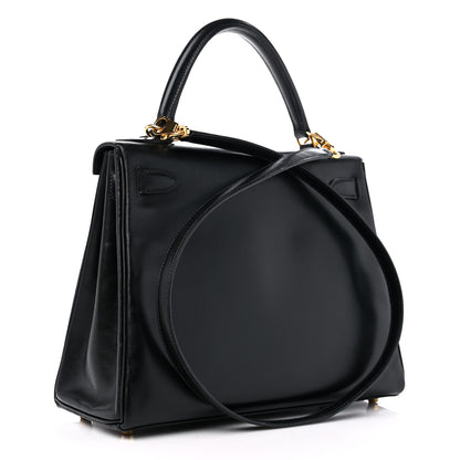 Hermes Box Kelly Retourne 28 Black 3 of 10
