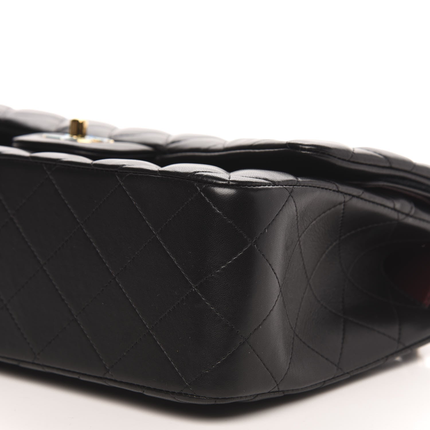 Chanel Lambskin Quilted Jumbo Double Flap Black 10 of 10