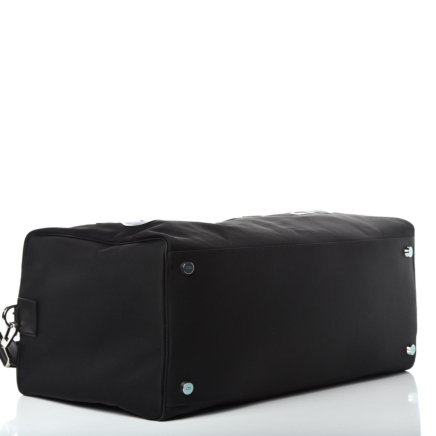 X KAWS Nylon Calfskin Logo Bee Duffle Black