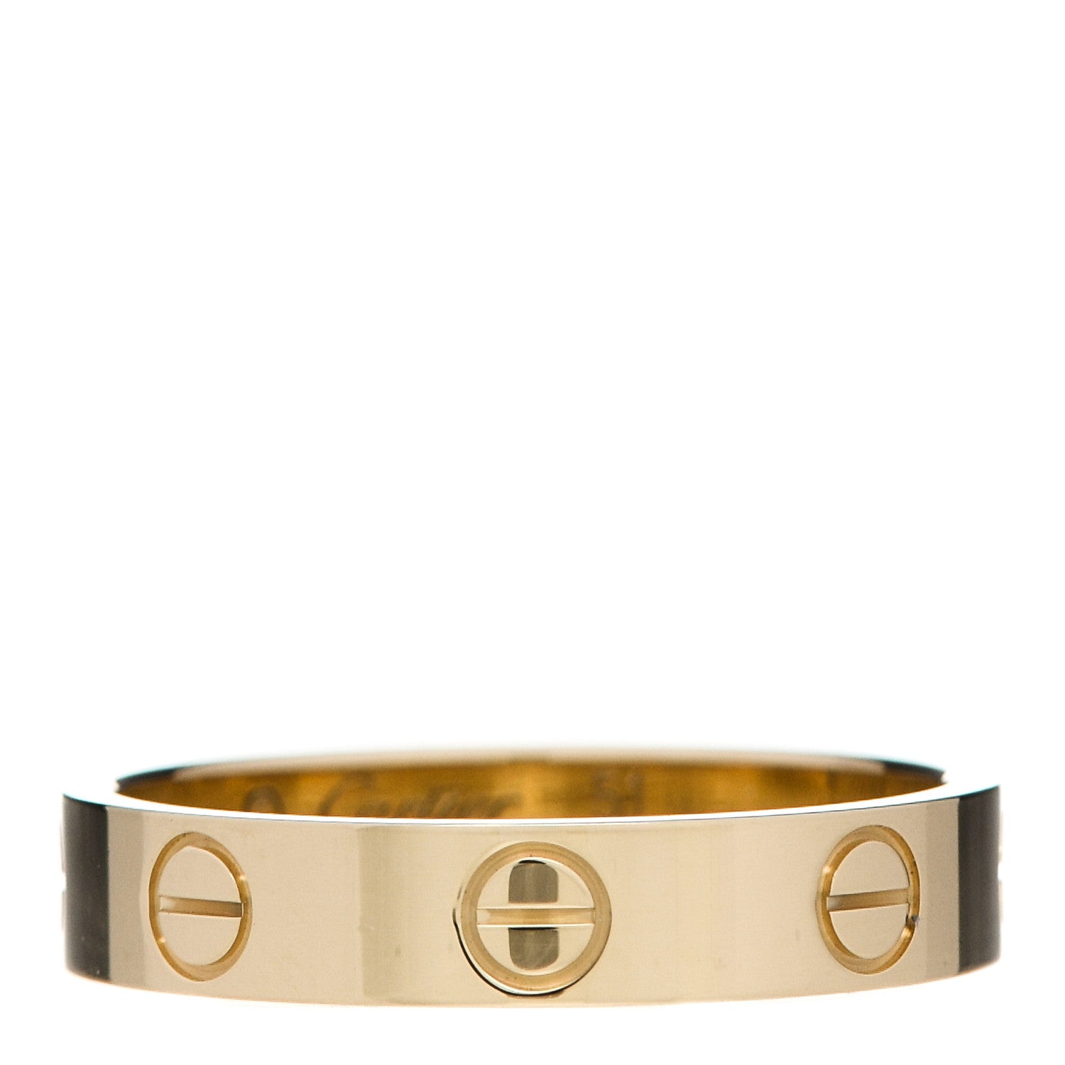 Cartier 18K Yellow Gold 3.5mm LOVE Wedding Band Ring 51 5.75 1 of 5