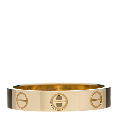 Cartier 18K Yellow Gold 3.5mm LOVE Wedding Band Ring 51 5.75 1 of 5