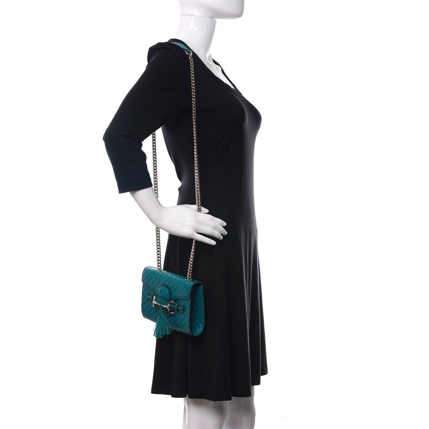 Microguccissima Mini Emily Shoulder Bag Deep Cobalt