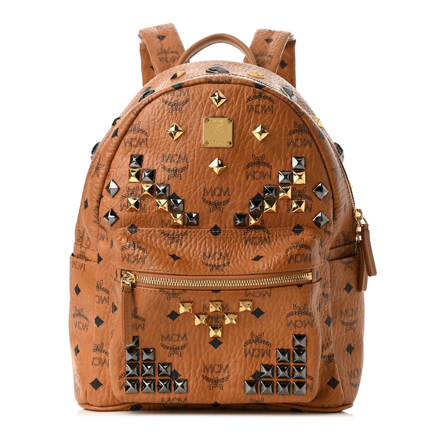 Visetos Studded Small Stark M Backpack Cognac