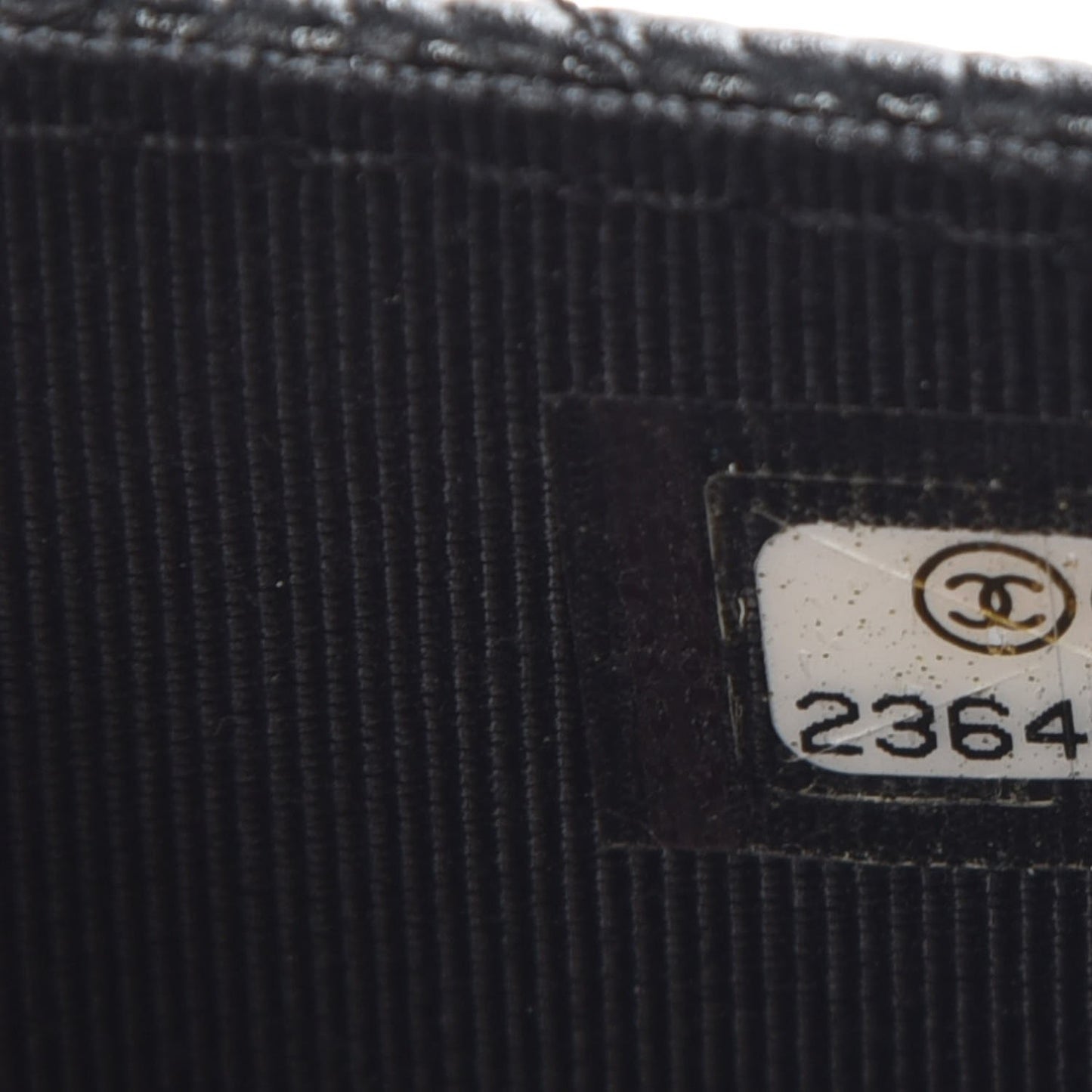 Caviar Quilted Flap Card Holder Black