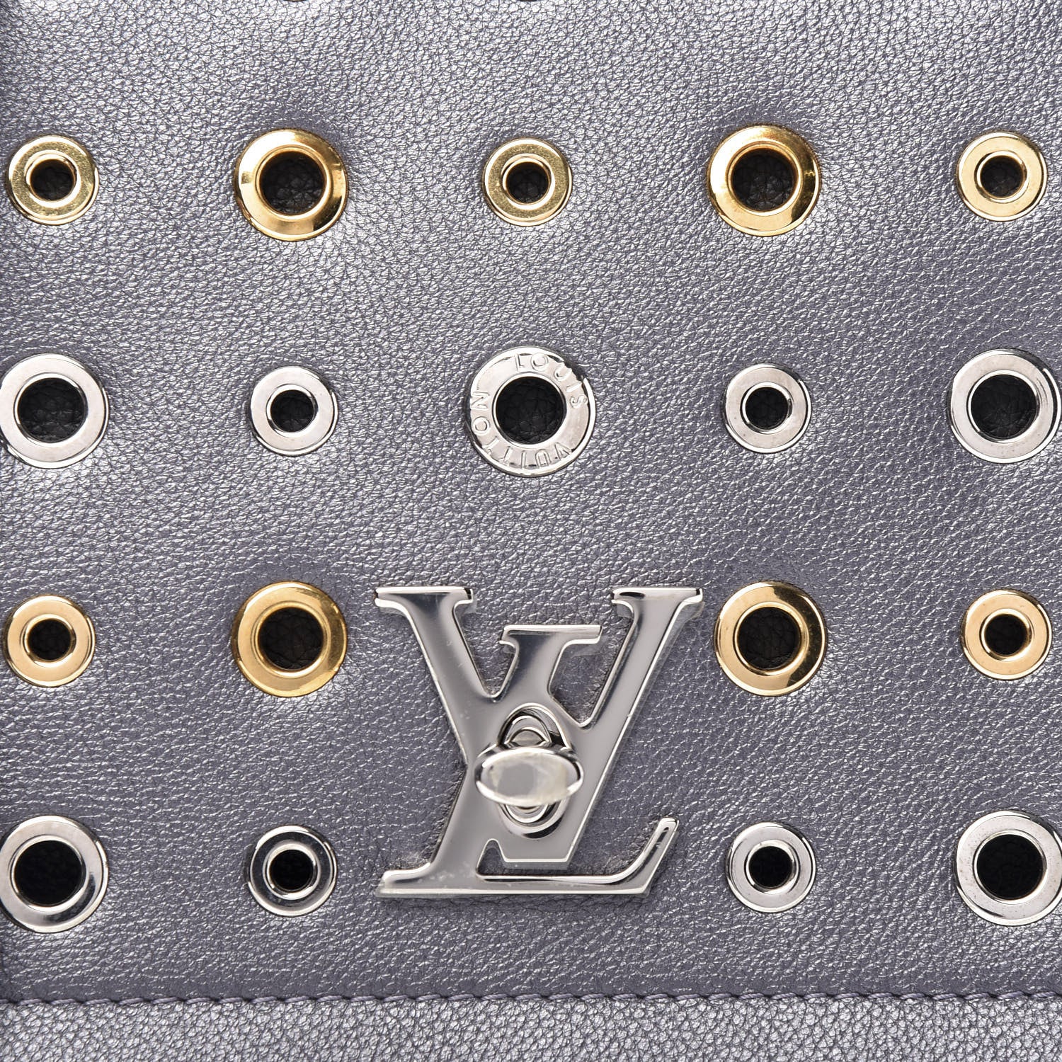 Louis Vuitton Soft Calfskin Eyelet Lockme II Top Handle Gris Silver 10 of 10