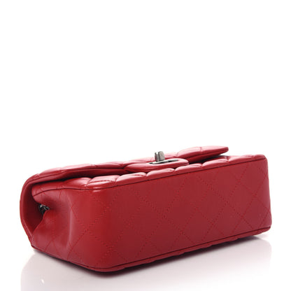 Chanel Lambskin Quilted Mini Rectangular Flap Red 4 of 10