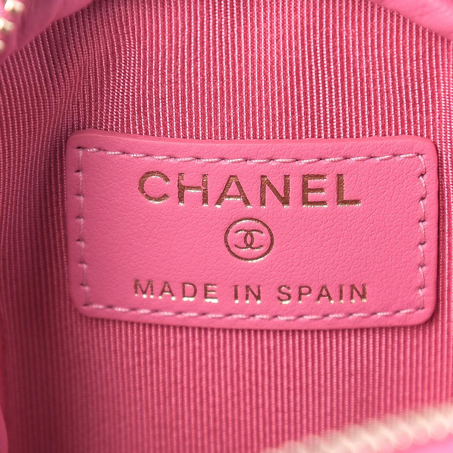 Chanel Caviar Quilted Zip Around Classic Coin Purse Pink 5 of 6