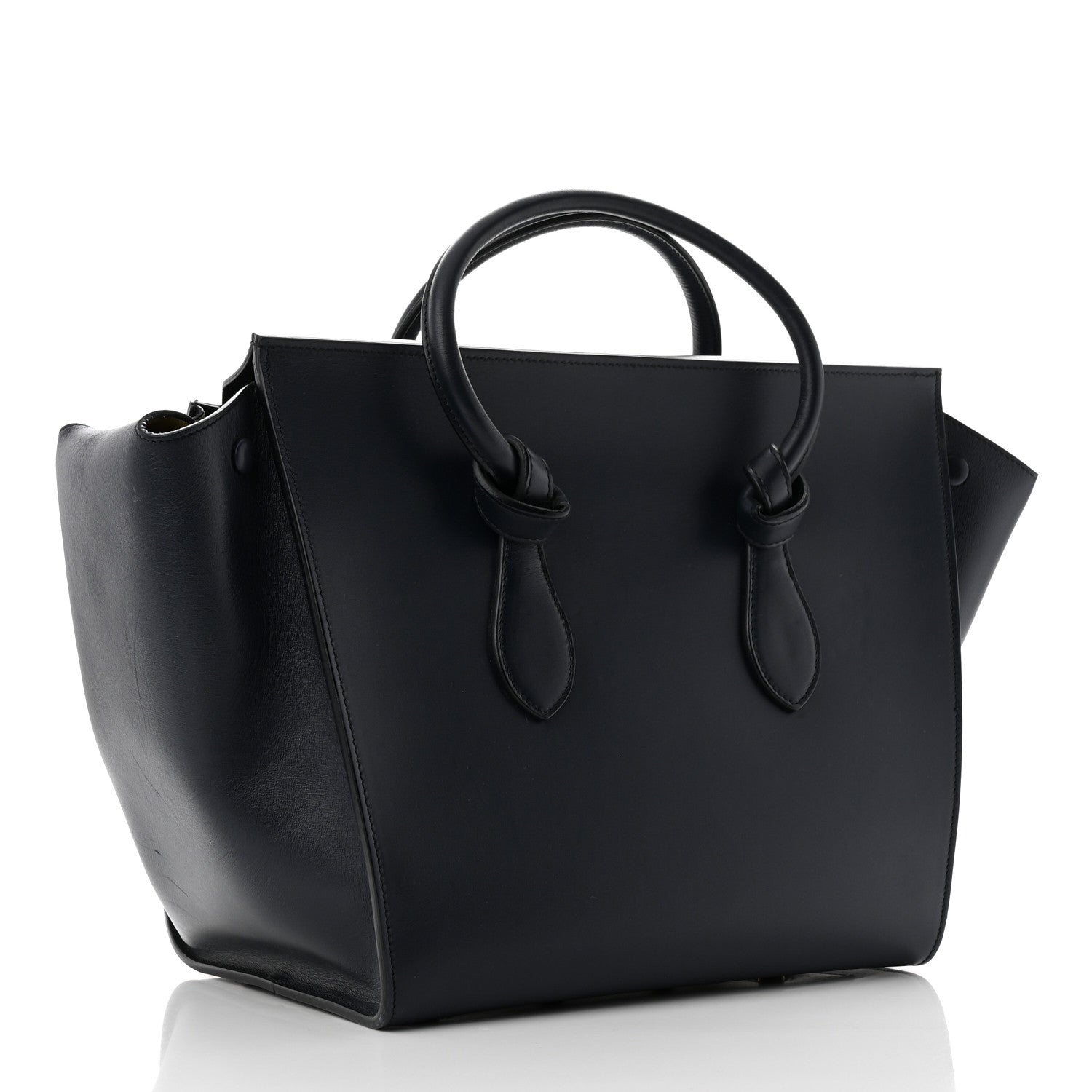 Celine Palmelato Calfskin Medium Tie Knot Tote Midnight 4 of 10