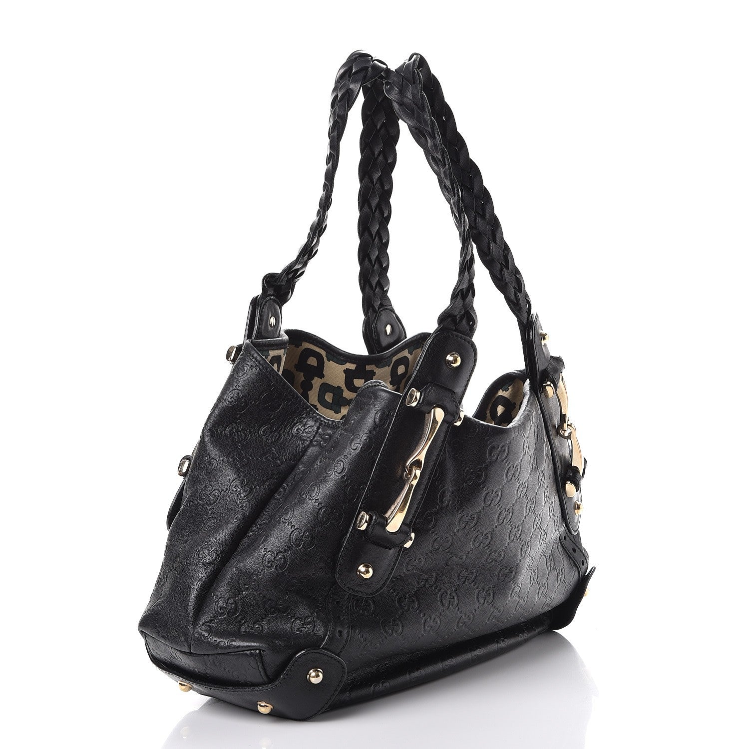 Gucci Guccissima Small Pelham Shoulder Bag Black 3 of 7